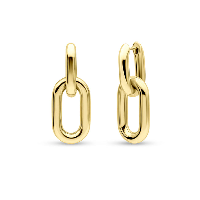 Gold Link Earrings